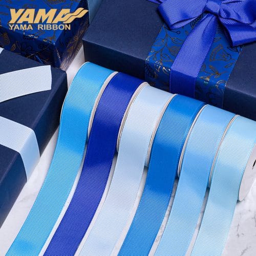 YAMA Polyester Grosgrain Blue Ribbon Bakery Manufacturers 26600 - Image 3