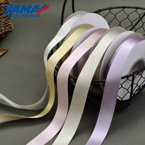 Silver purl satin ribbon