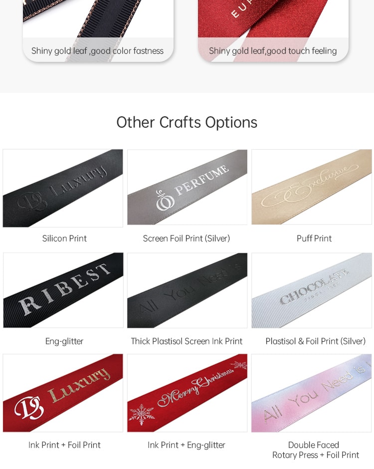 customized logo ribbon
