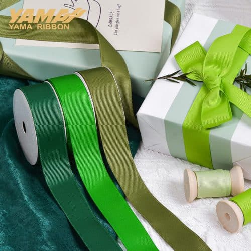 YAMA The Green Ribbon Wholesale Grosgrain Mint Green Ribbon Green Series 26600 - Image 3